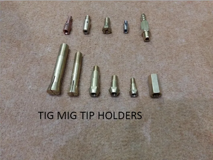 TIG and MIG welding tip holders